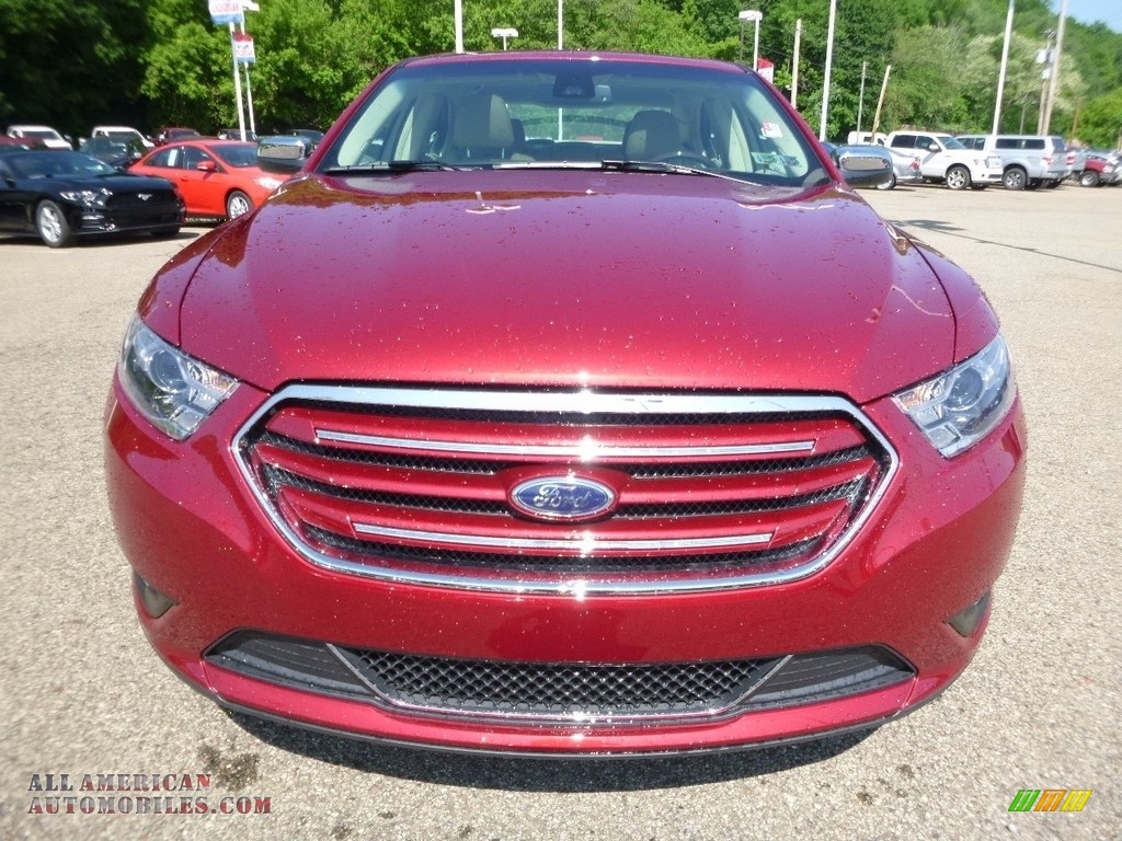 2017 Taurus Limited AWD - Ruby Red / Dune photo #7