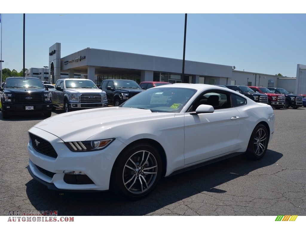 2017 Mustang Ecoboost Coupe - Oxford White / Ebony photo #3