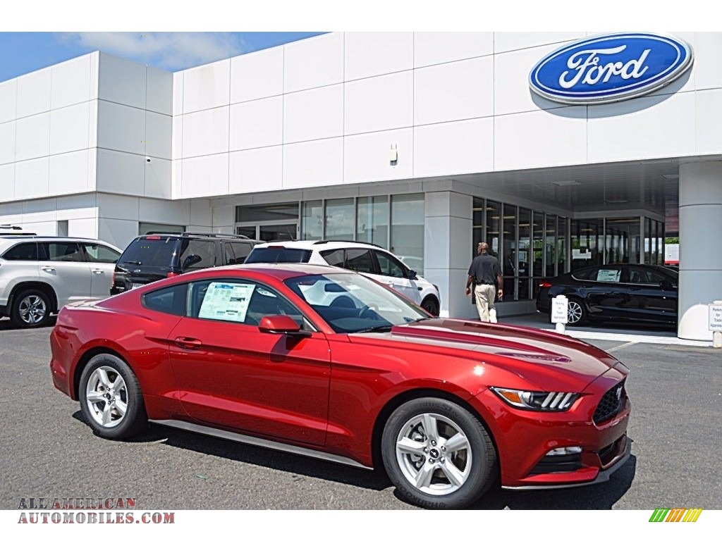 Ruby Red / Ebony Ford Mustang V6 Coupe