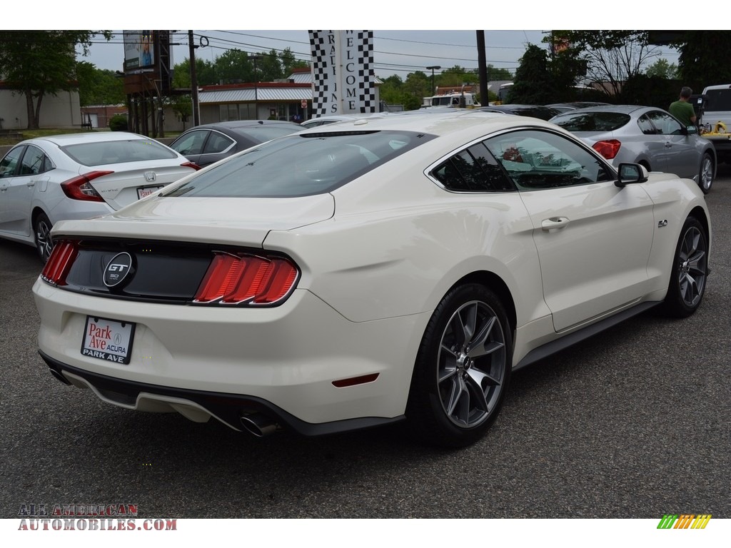 2015 Mustang 50th Anniversary GT Coupe - 50th Anniversary Wimbledon White / 50th Anniversary Cashmere photo #3