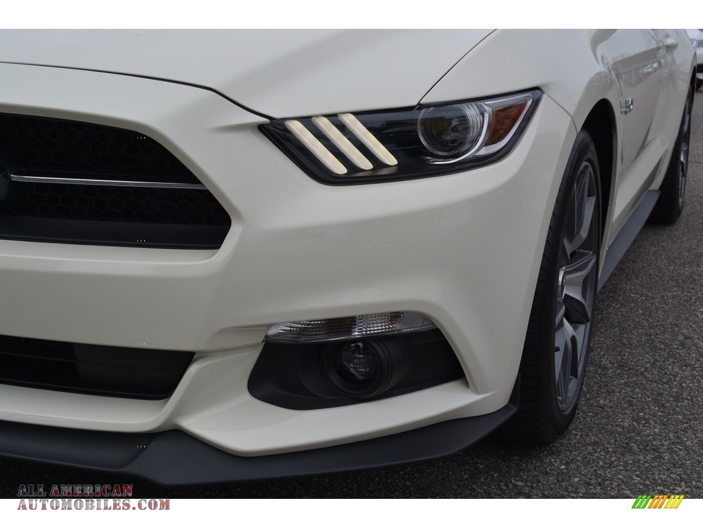 2015 Mustang 50th Anniversary GT Coupe - 50th Anniversary Wimbledon White / 50th Anniversary Cashmere photo #32