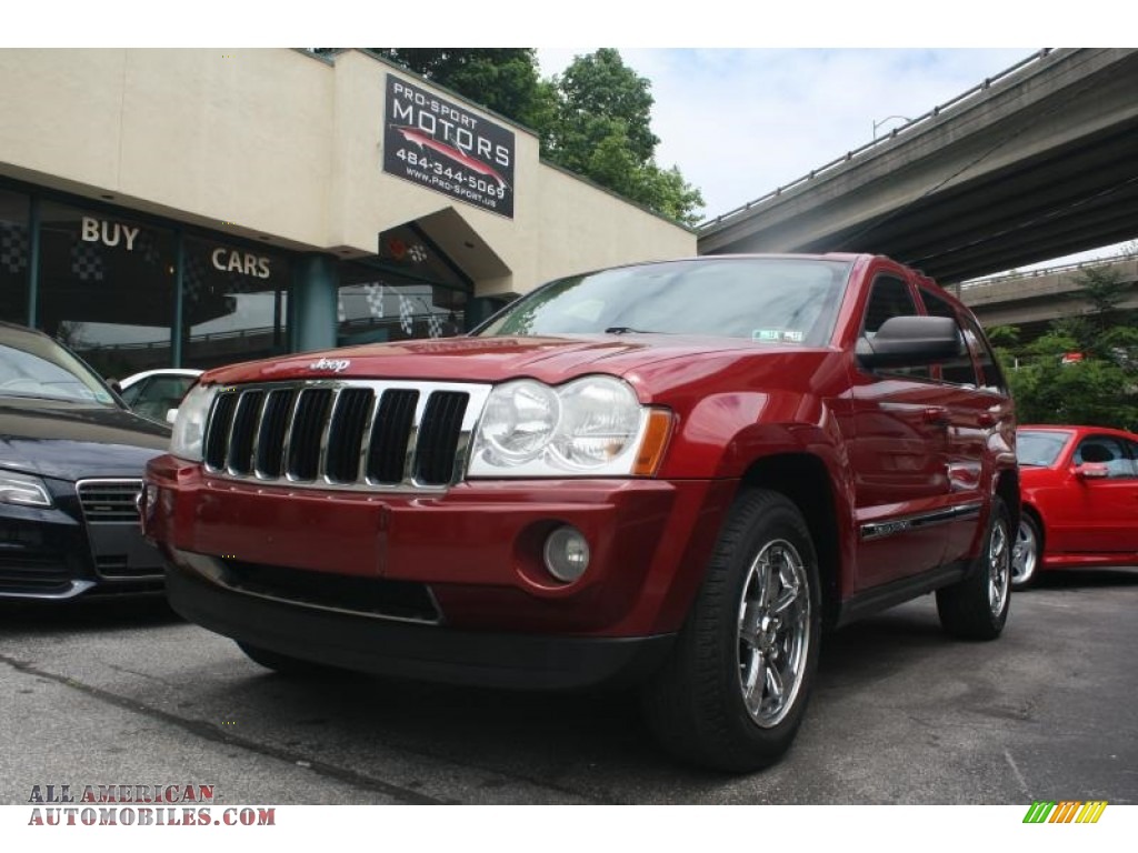 Inferno Red Crystal Pearl / Medium Slate Gray Jeep Grand Cherokee Limited
