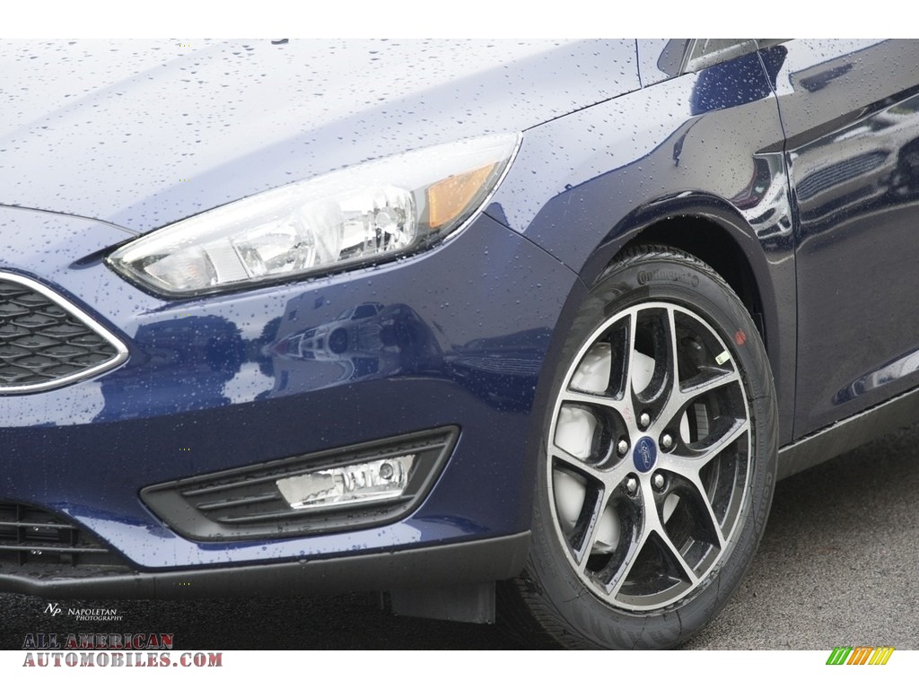 2017 Focus SEL Sedan - Kona Blue / Charcoal Black photo #2
