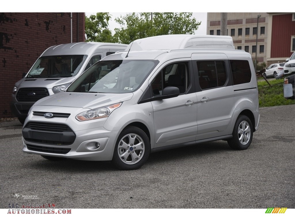 Silver / Charcoal Black Ford Transit Connect XLT Wagon