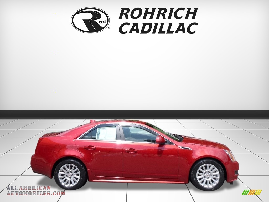 2012 CTS 4 3.0 AWD Sedan - Crystal Red Tintcoat / Cashmere/Cocoa photo #6