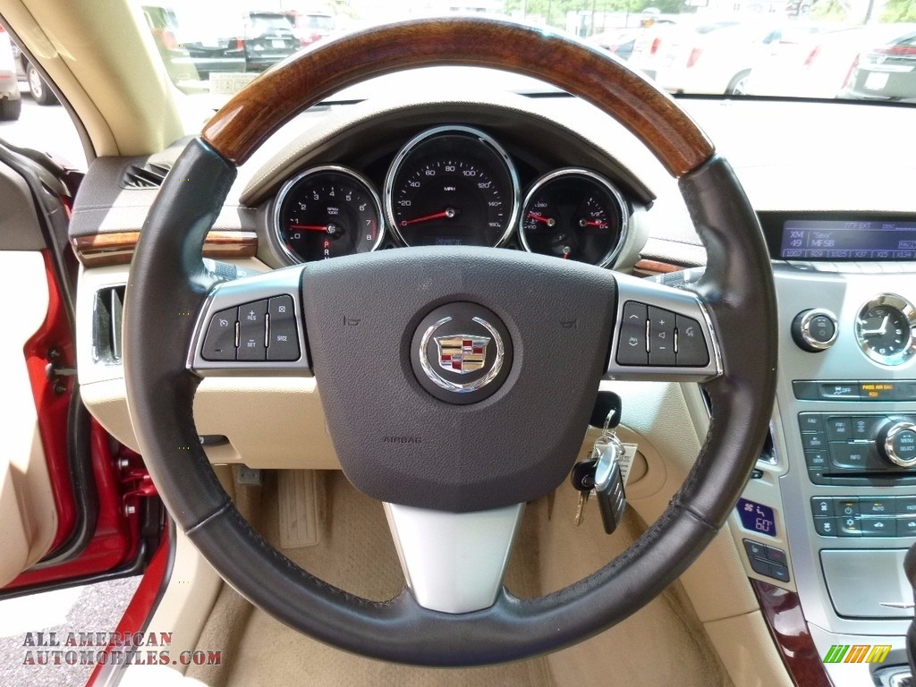 2012 CTS 4 3.0 AWD Sedan - Crystal Red Tintcoat / Cashmere/Cocoa photo #21