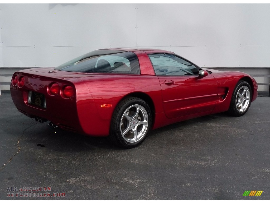 2002 Corvette Coupe - Magnetic Red II Metallic / Light Gray photo #2