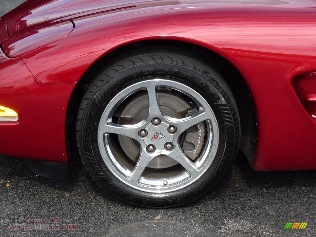 2002 Corvette Coupe - Magnetic Red II Metallic / Light Gray photo #5