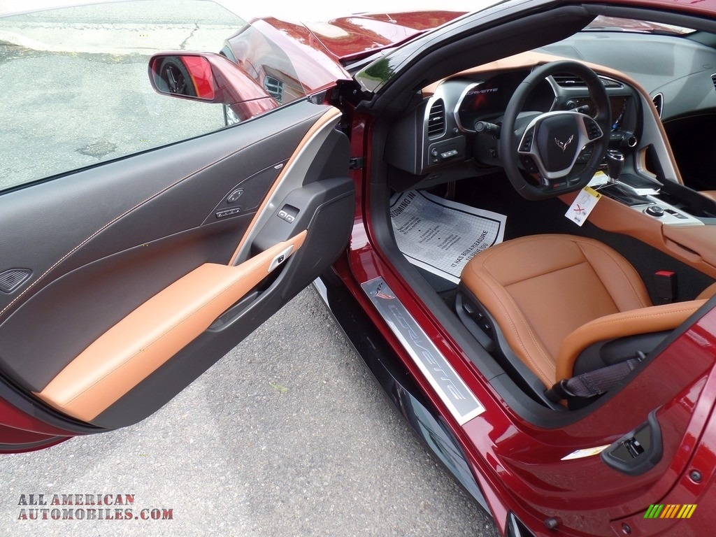 2017 Corvette Z06 Coupe - Long Beach Red Metallic Tintcoat / Kalahari photo #24