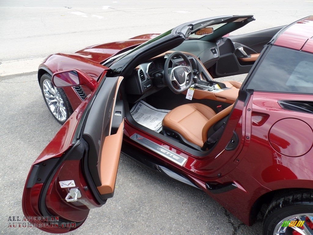 2017 Corvette Z06 Coupe - Long Beach Red Metallic Tintcoat / Kalahari photo #25