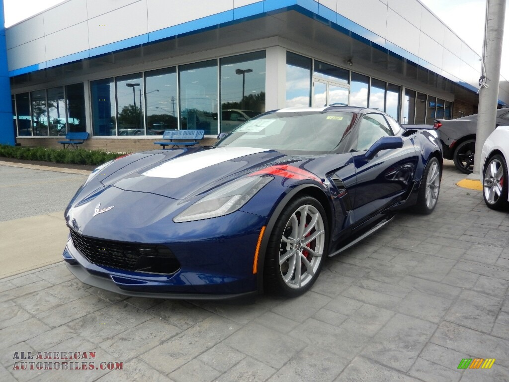 Admiral Blue / Jet Black Chevrolet Corvette Grand Sport Coupe