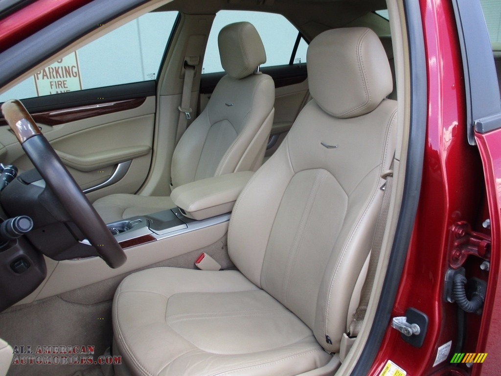 2009 CTS 4 AWD Sedan - Crystal Red / Cashmere/Cocoa photo #12