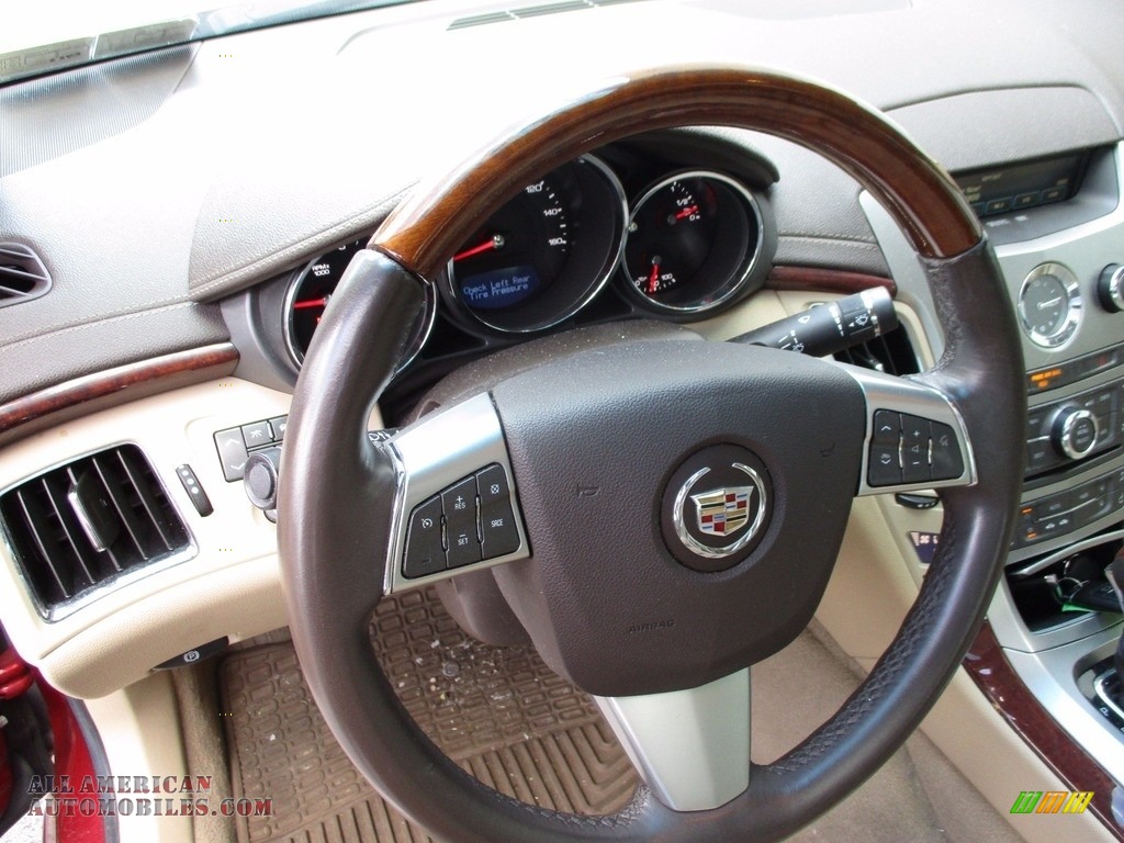 2009 CTS 4 AWD Sedan - Crystal Red / Cashmere/Cocoa photo #14