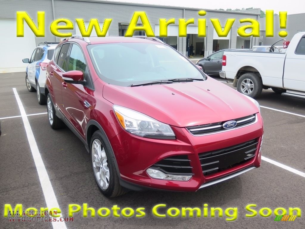 Ruby Red Metallic / Charcoal Black Ford Escape Titanium 4WD