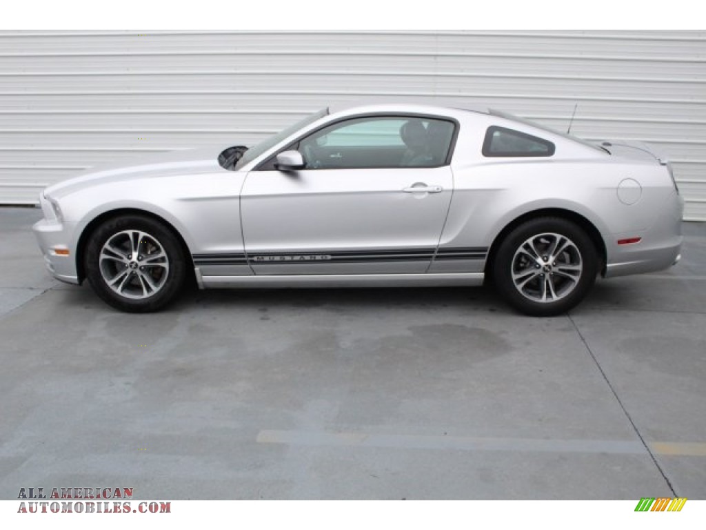 2014 Mustang V6 Premium Coupe - Ingot Silver / Charcoal Black photo #6