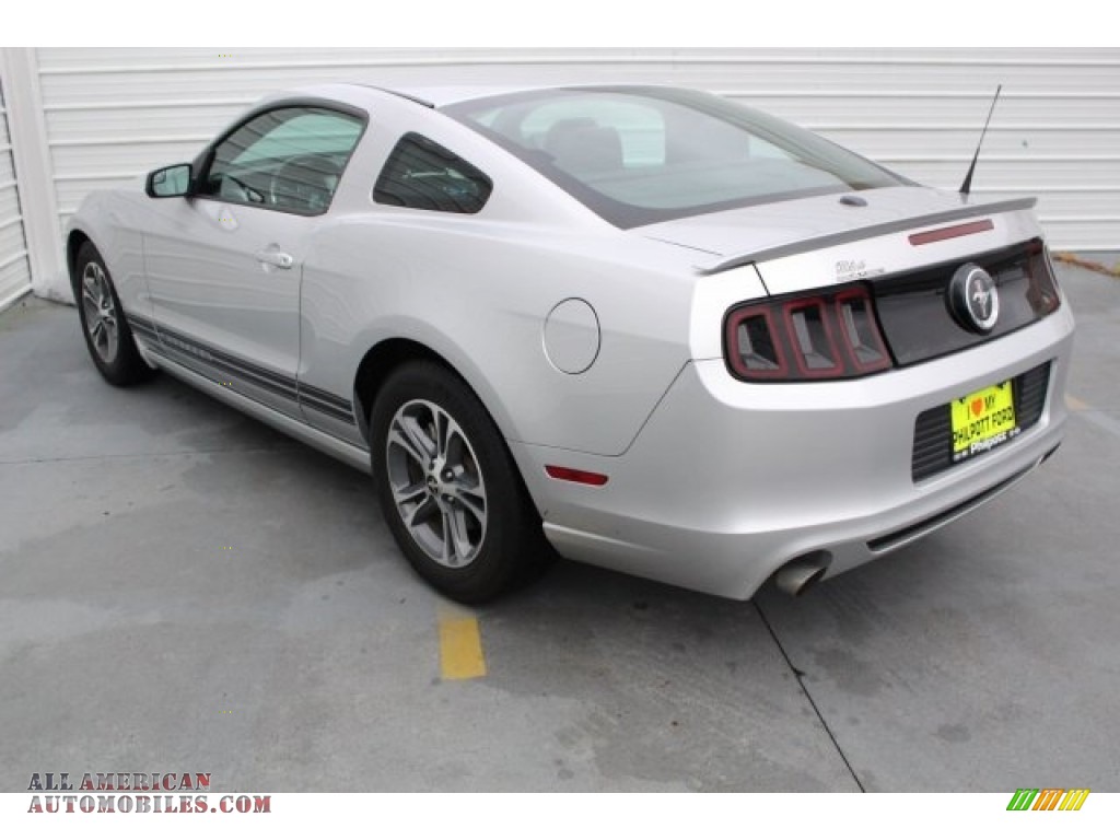 2014 Mustang V6 Premium Coupe - Ingot Silver / Charcoal Black photo #7