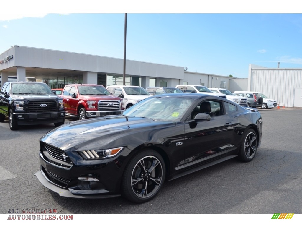 2017 Mustang GT California Speical Coupe - Shadow Black / California Special Ebony Leather/Miko Suede photo #3
