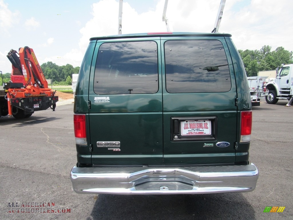 2009 E Series Van E350 Super Duty XLT Extended Passenger - Forest Green Metallic / Medium Flint photo #5