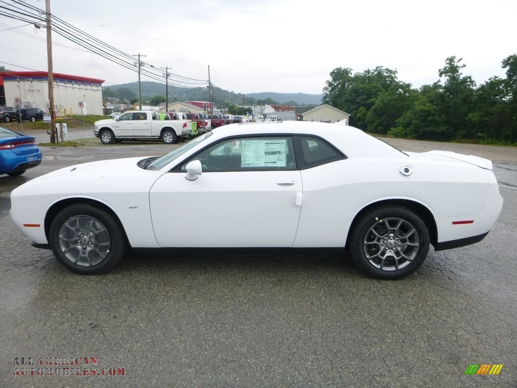 2017 Challenger GT AWD - White Knuckle / Black/Ruby Red photo #2