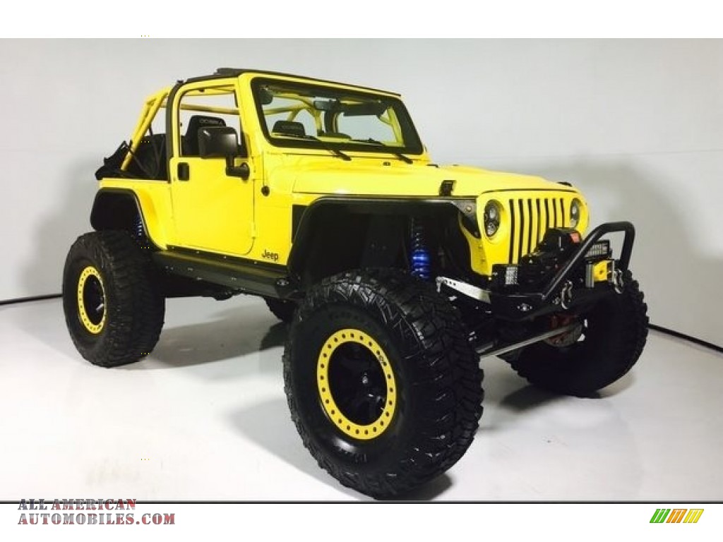 2002 Wrangler Sport 4x4 - Solar Yellow / Agate Black photo #1