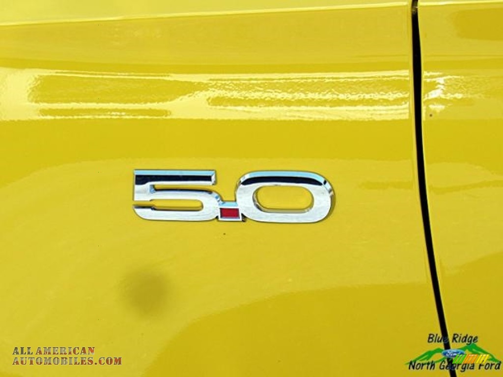 2017 Mustang GT Premium Convertible - Triple Yellow / Ebony photo #36