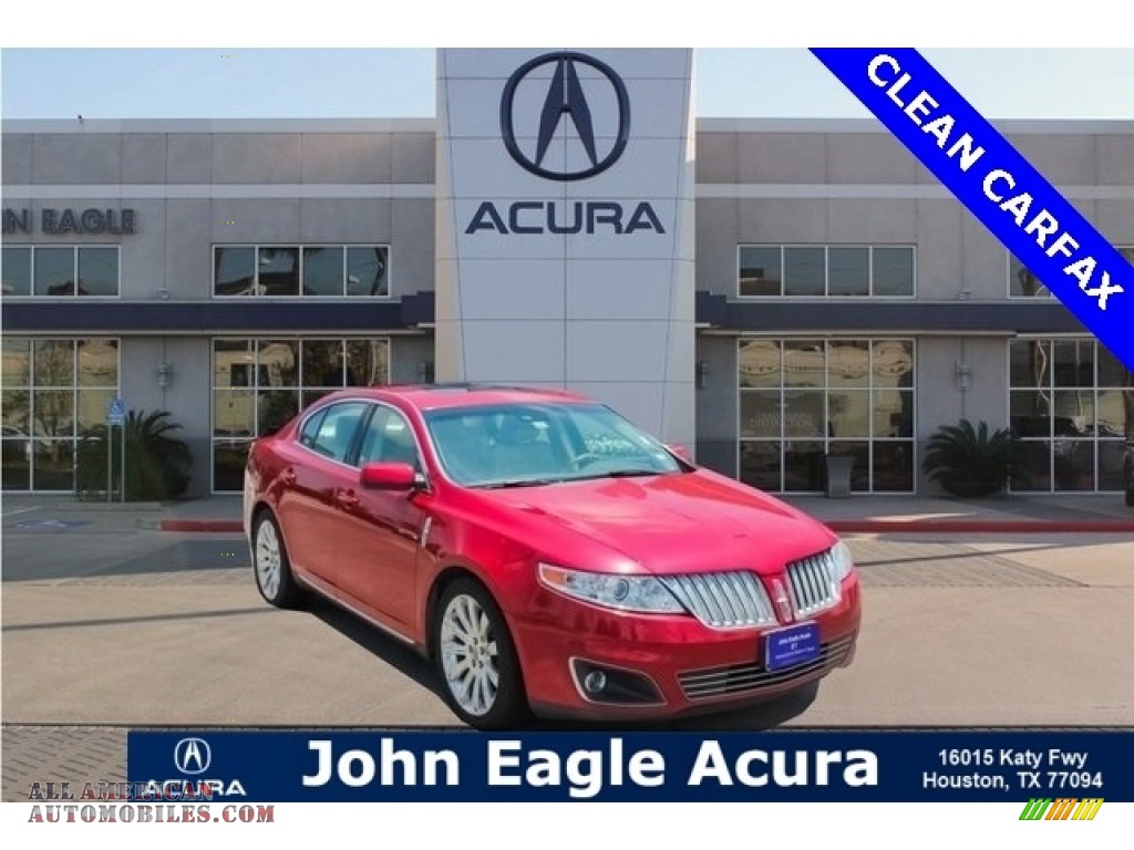Red Candy Metallic / Light Camel/Olive Ash Lincoln MKS EcoBoost AWD