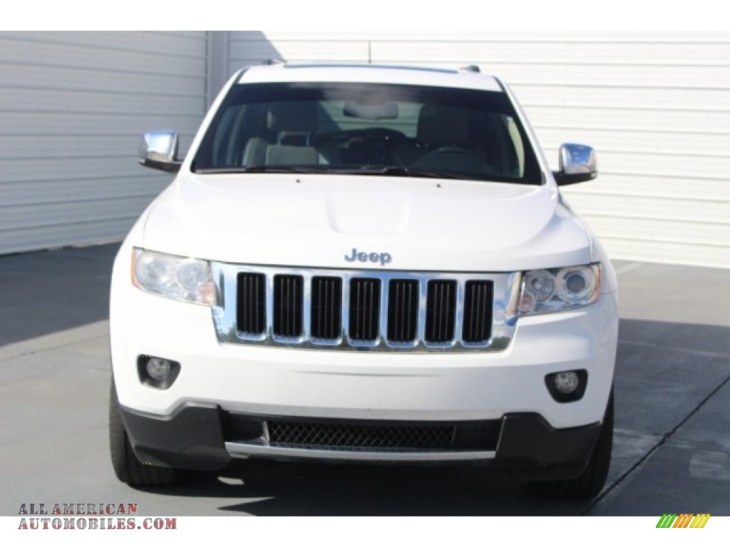 2013 Grand Cherokee Limited - Bright White / Black/Light Frost Beige photo #2