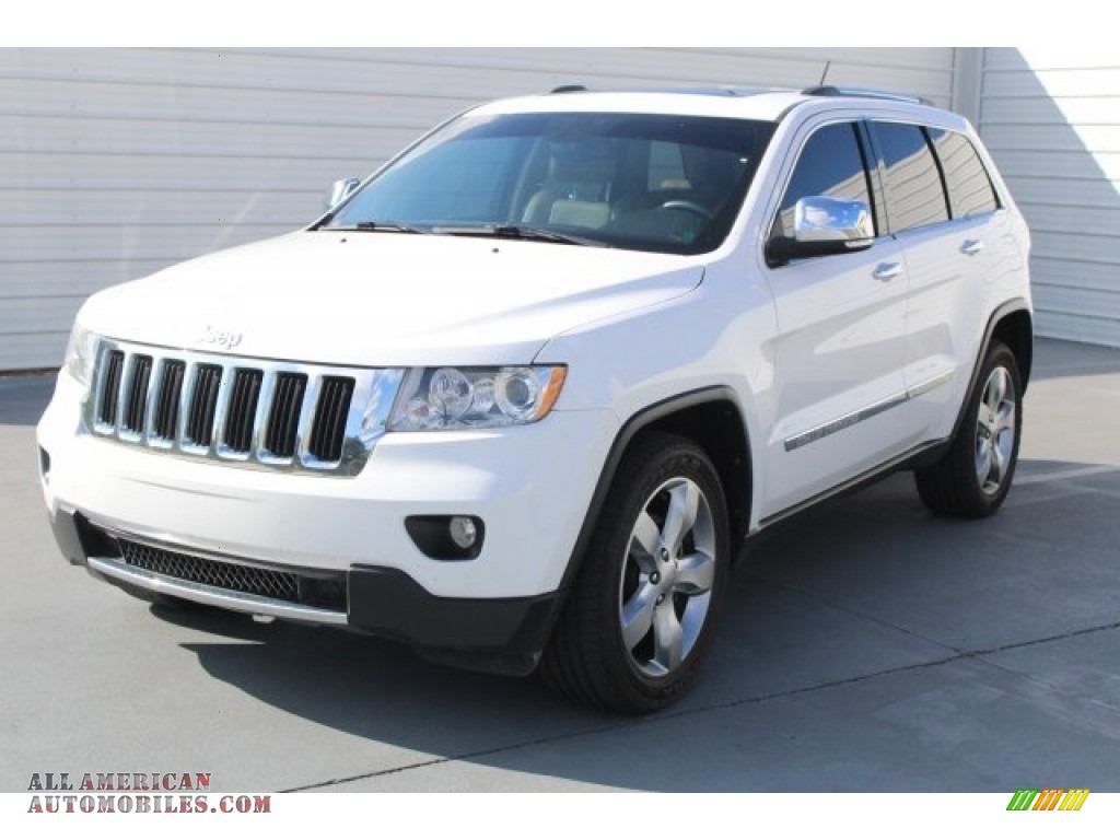 2013 Grand Cherokee Limited - Bright White / Black/Light Frost Beige photo #3