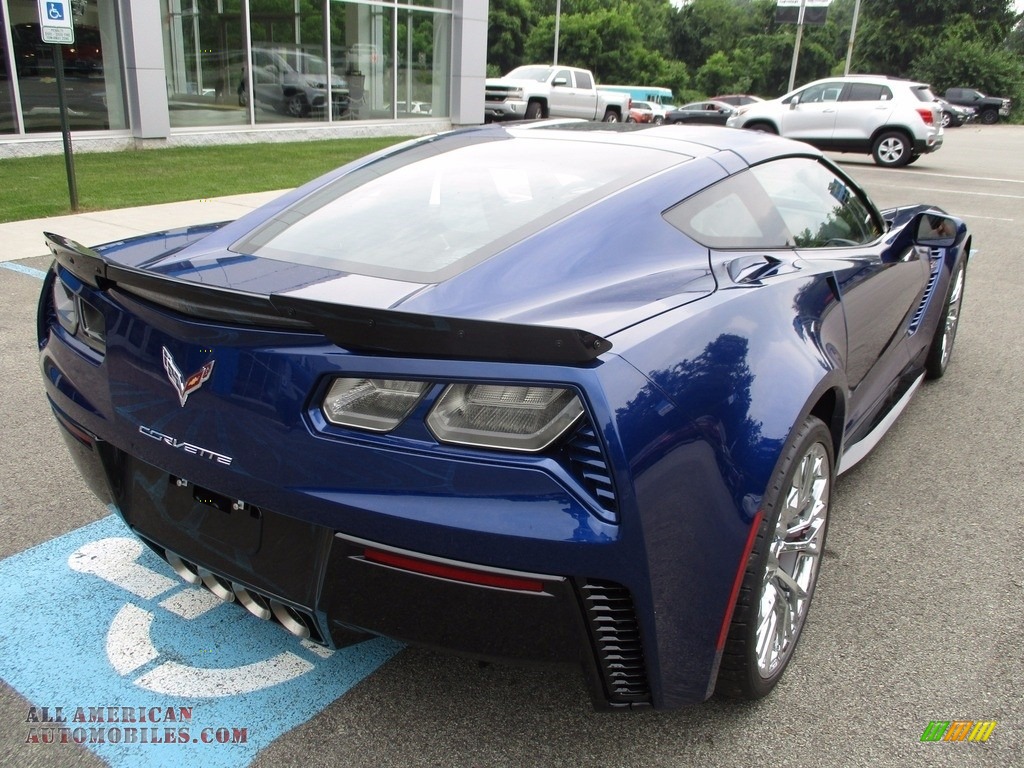 2018 Corvette Z06 Coupe - Admiral Blue Metallic / Adrenaline Red photo #3