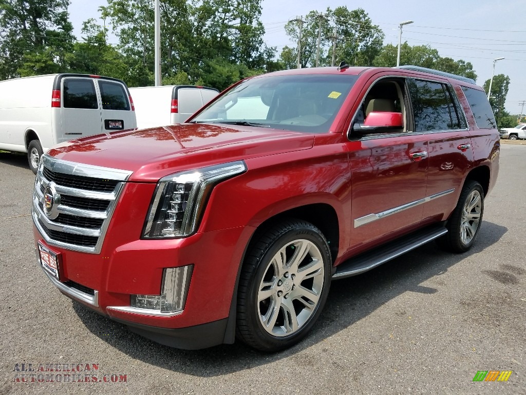 2015 Escalade Luxury 4WD - Crystal Red Tintcoat / Shale/Cocoa photo #3