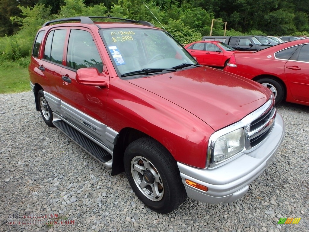 2001 Tracker LT Hardtop 4WD - Sunset Red Metallic / Medium Gray photo #5