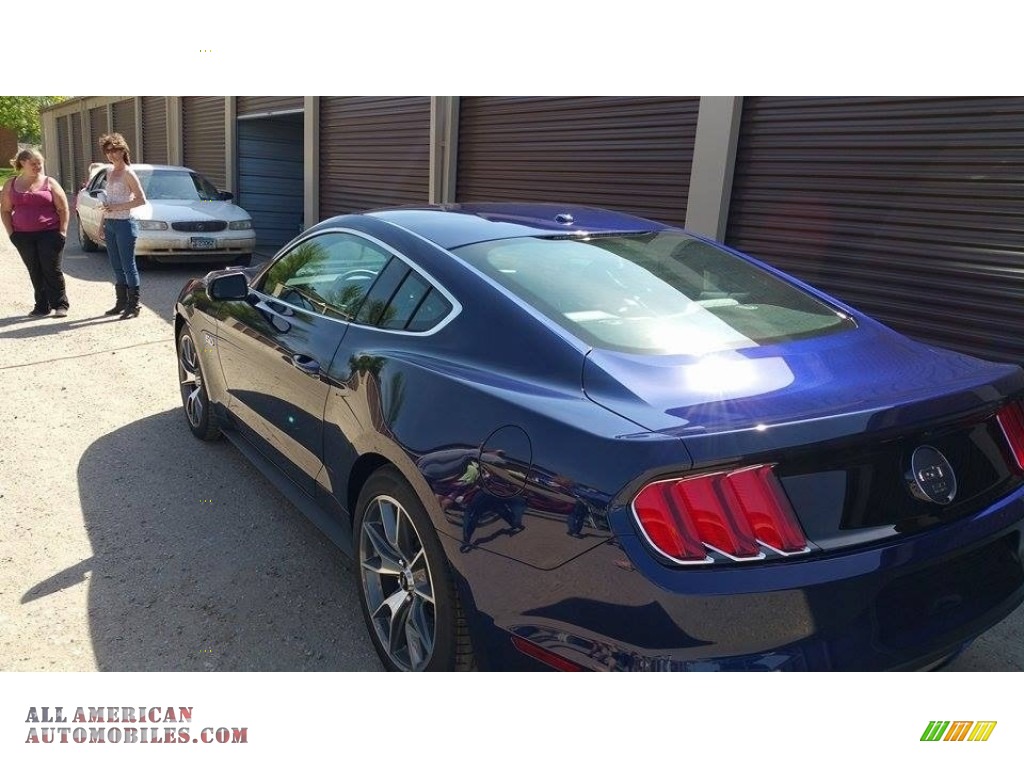 2015 Mustang 50th Anniversary GT Coupe - 50th Anniversary Kona Blue Metallic / 50th Anniversary Cashmere photo #11