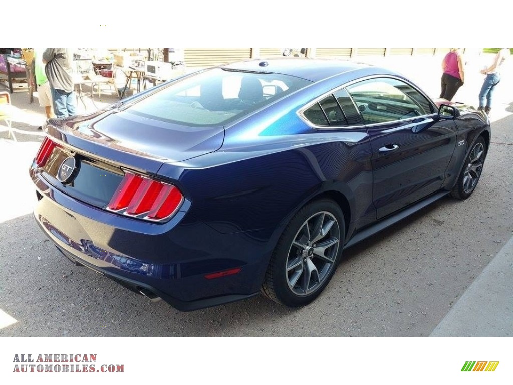 2015 Mustang 50th Anniversary GT Coupe - 50th Anniversary Kona Blue Metallic / 50th Anniversary Cashmere photo #17