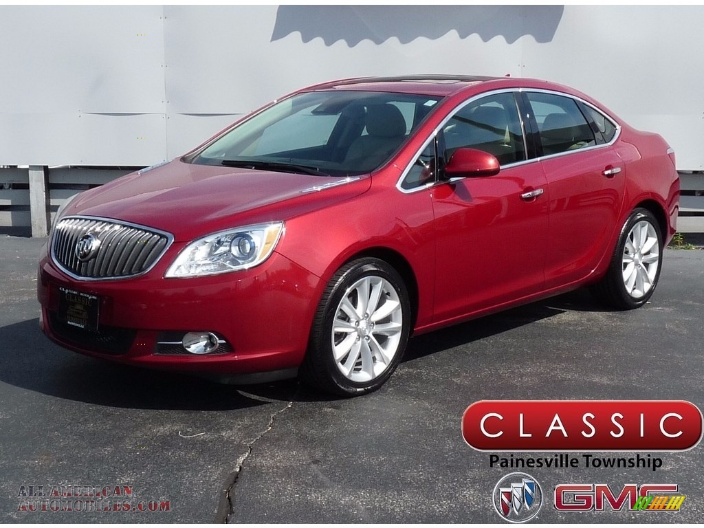 Crystal Red Tintcoat / Cashmere Buick Verano Leather
