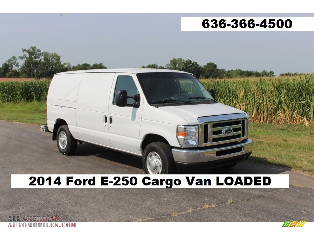 Oxford White / Medium Flint Ford E-Series Van E250 Cargo Van