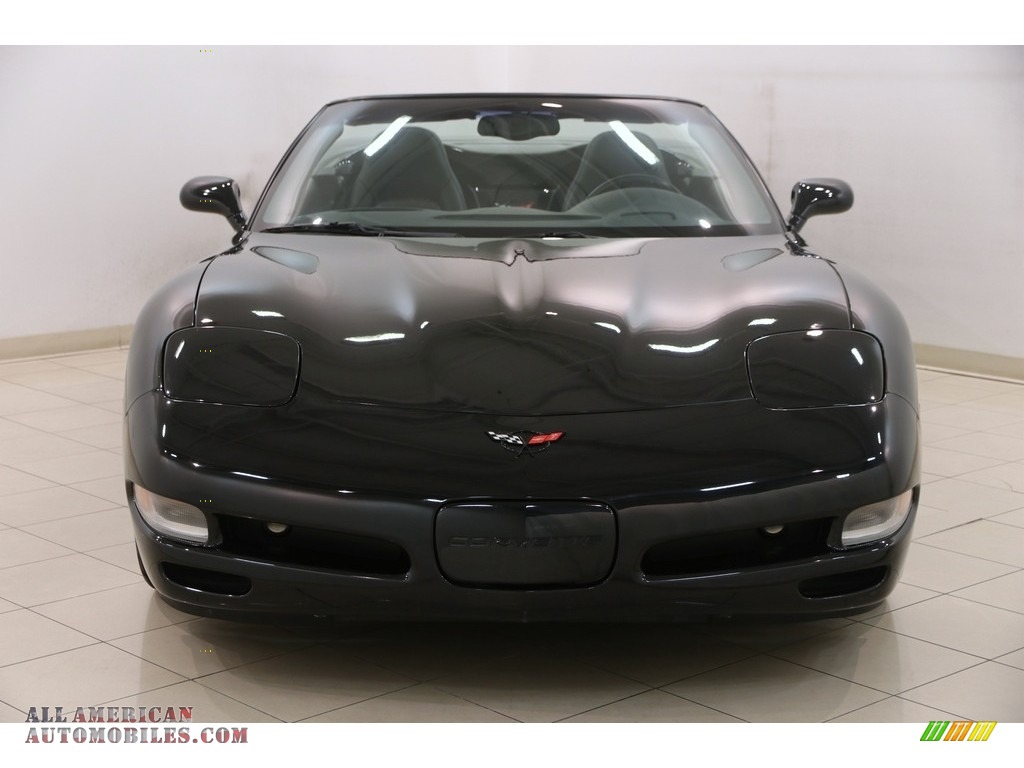 2002 Corvette Convertible - Black / Black photo #3