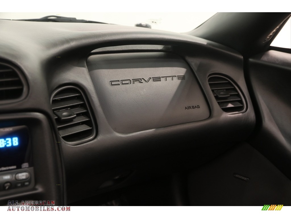 2002 Corvette Convertible - Black / Black photo #17