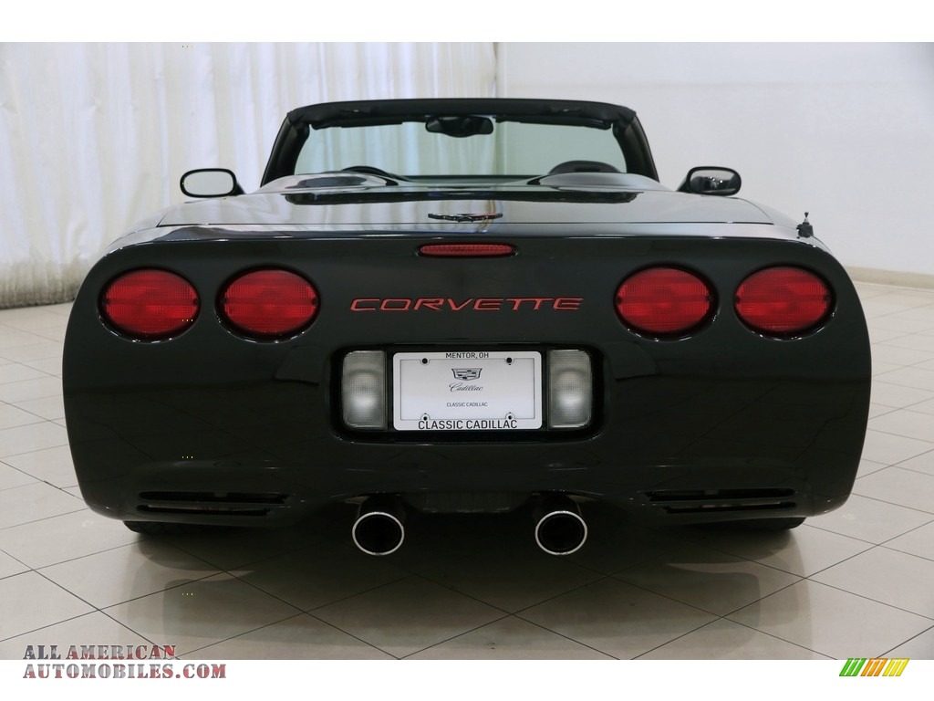 2002 Corvette Convertible - Black / Black photo #21