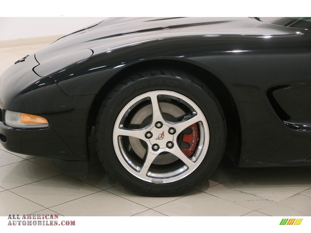 2002 Corvette Convertible - Black / Black photo #25