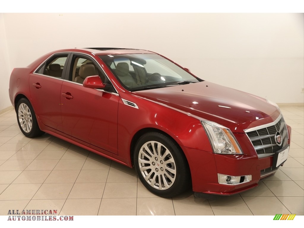 2010 CTS 4 3.6 AWD Sedan - Crystal Red Tintcoat / Cashmere/Cocoa photo #1