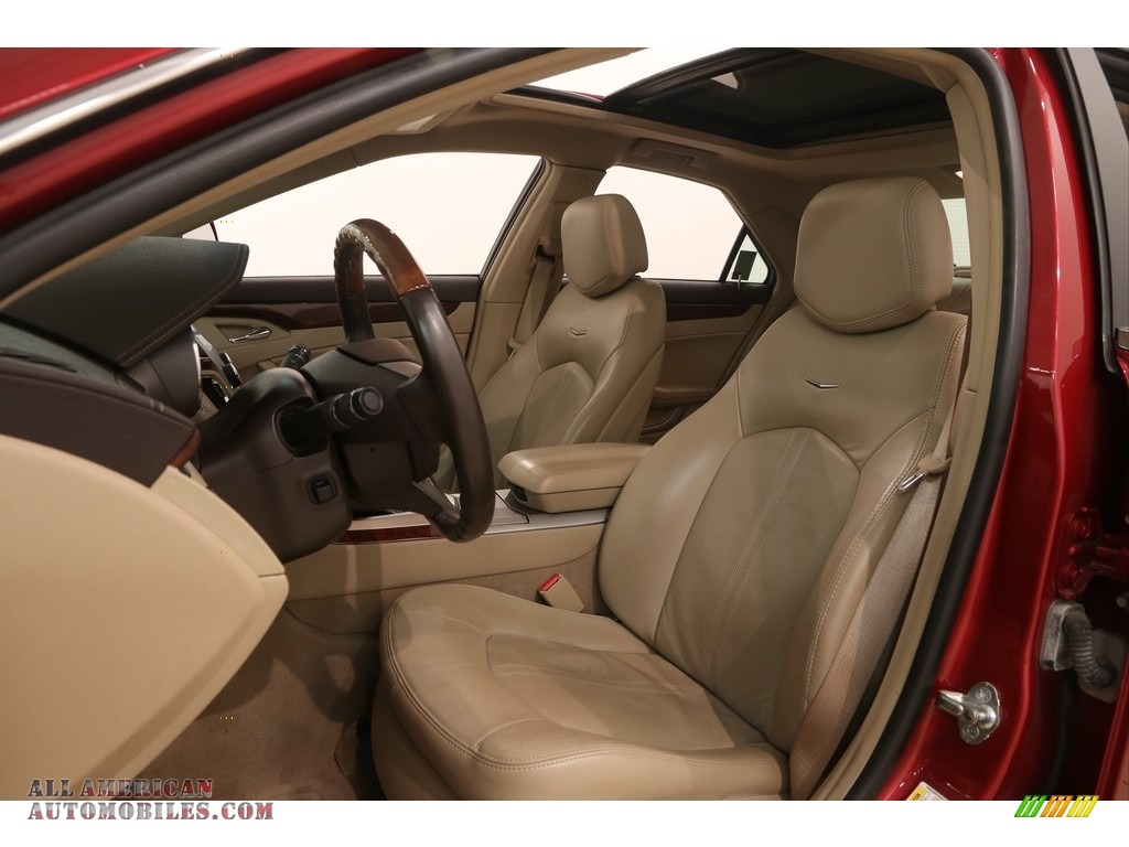 2010 CTS 4 3.6 AWD Sedan - Crystal Red Tintcoat / Cashmere/Cocoa photo #6