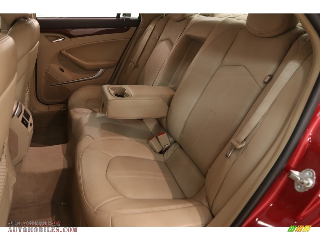 2010 CTS 4 3.6 AWD Sedan - Crystal Red Tintcoat / Cashmere/Cocoa photo #22