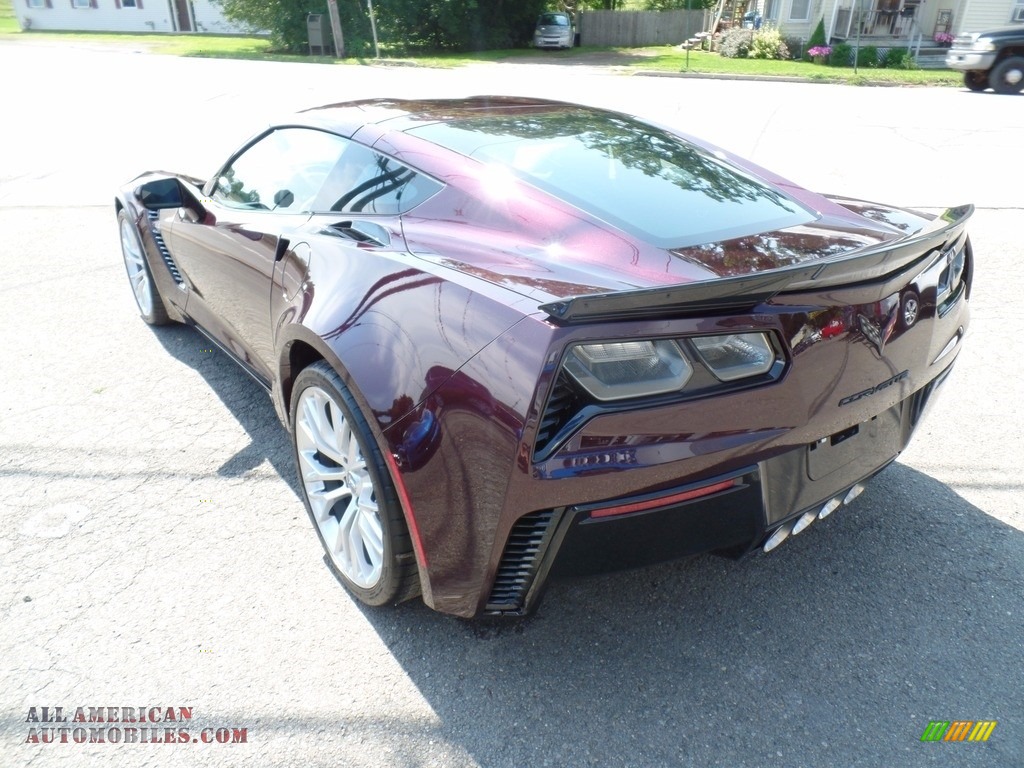 2018 Corvette Z06 Coupe - Black Rose Metallic / Jet Black photo #13