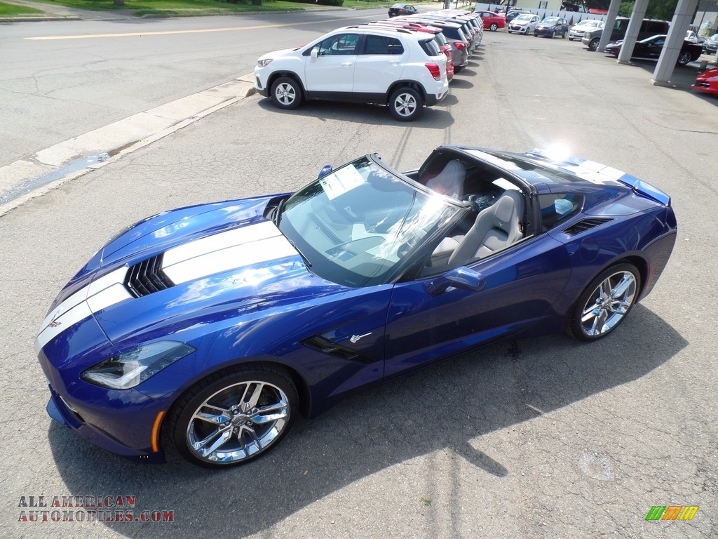 Admiral Blue Metallic / Gray Chevrolet Corvette Stingray Convertible