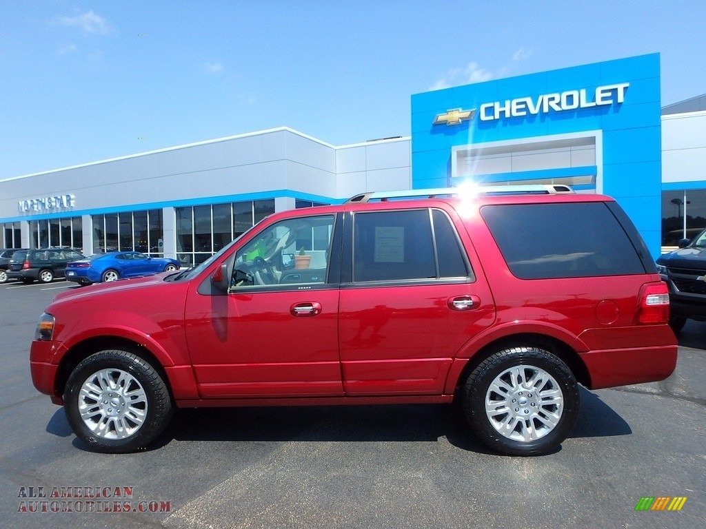 2013 Expedition Limited 4x4 - Ruby Red / Stone photo #3