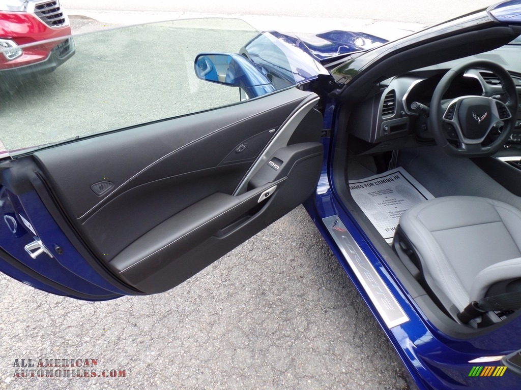 2018 Corvette Stingray Coupe - Admiral Blue Metallic / Gray photo #20