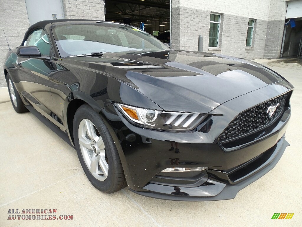 2017 Mustang V6 Convertible - Shadow Black / Ebony photo #1