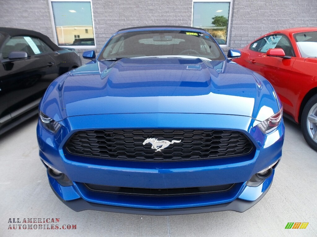 2017 Mustang V6 Convertible - Lightning Blue / Ebony photo #2