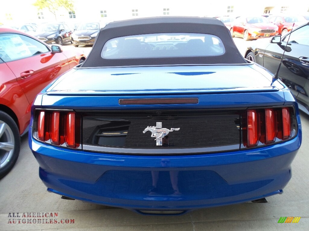 2017 Mustang V6 Convertible - Lightning Blue / Ebony photo #4