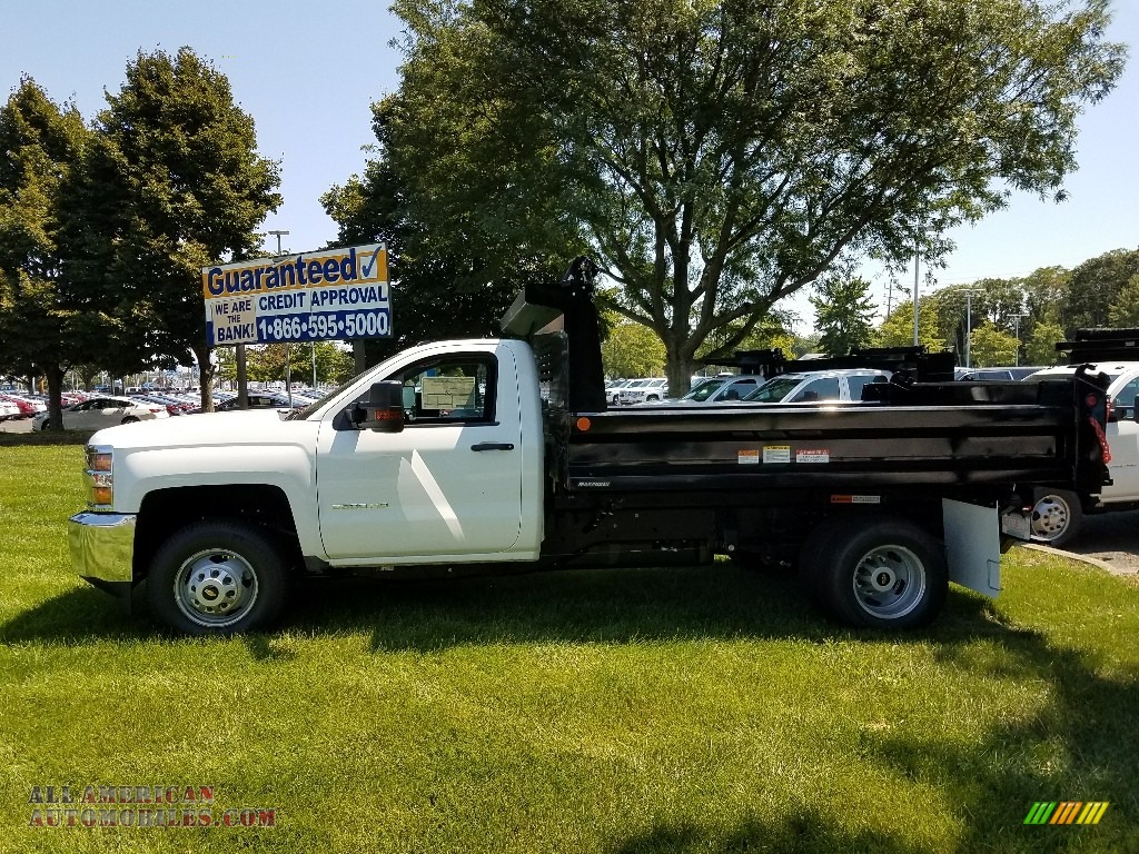 2017 Silverado 3500HD Work Truck Regular Cab 4x4 - Summit White / Dark Ash/Jet Black photo #3